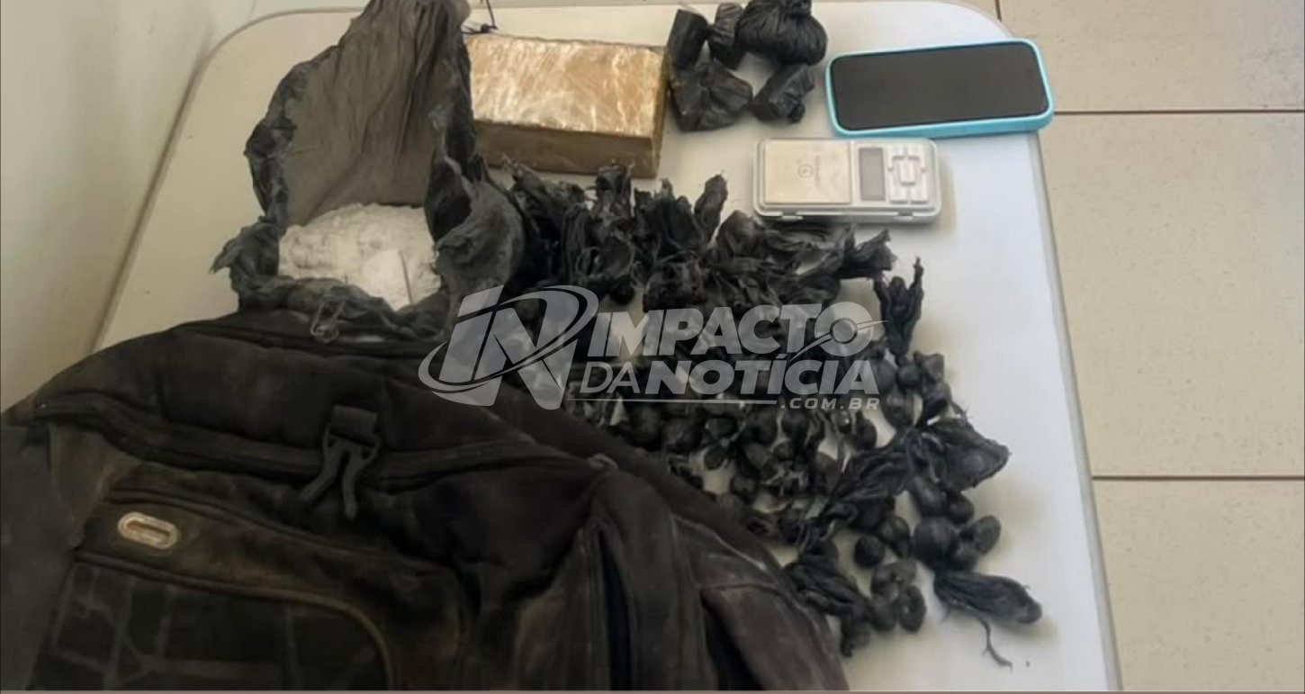 Lem: 27º bpm apreende droga e prende casal pela prática do crime de tráfico no jardim das acácias